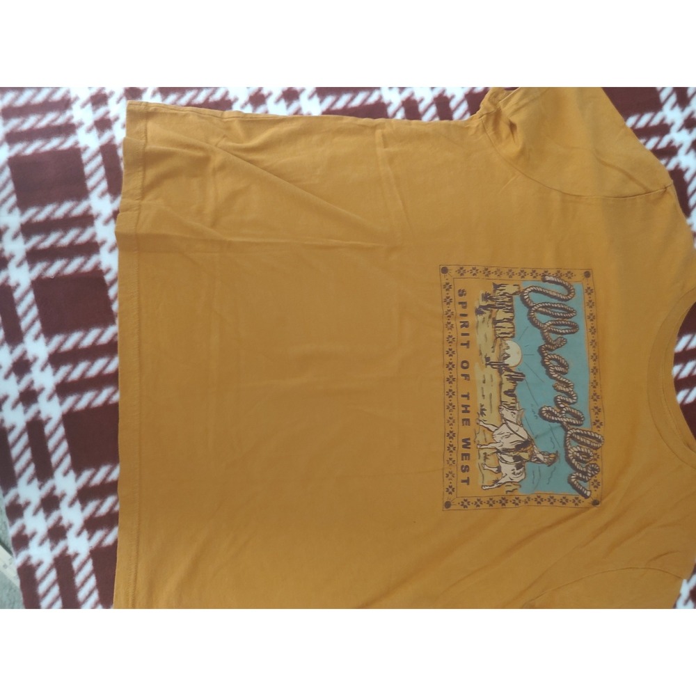 Wrangler Spirit of the West Graphic Tee Mustard Yellow Women's XXL